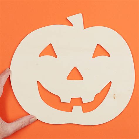 10 Large Unfinished Wood Halloween Pumpkin Cutout All Wood Cutouts