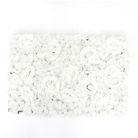 4 Pack 11 Sq Ft Uv Protected 3d White Silk Rose And Hydrangea Flower