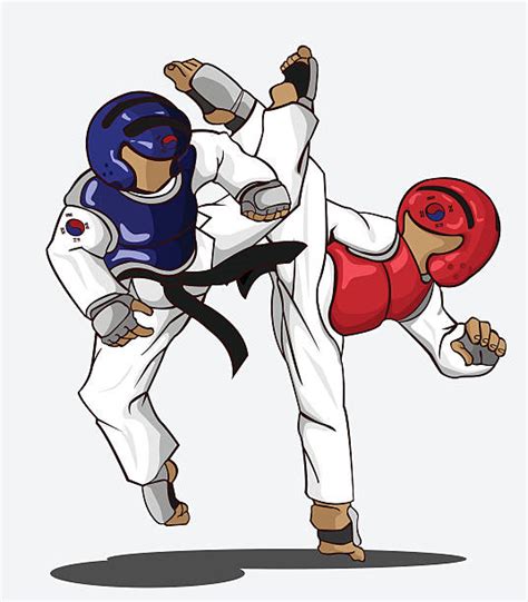 taekwondo clip art vector images and illustrations istock