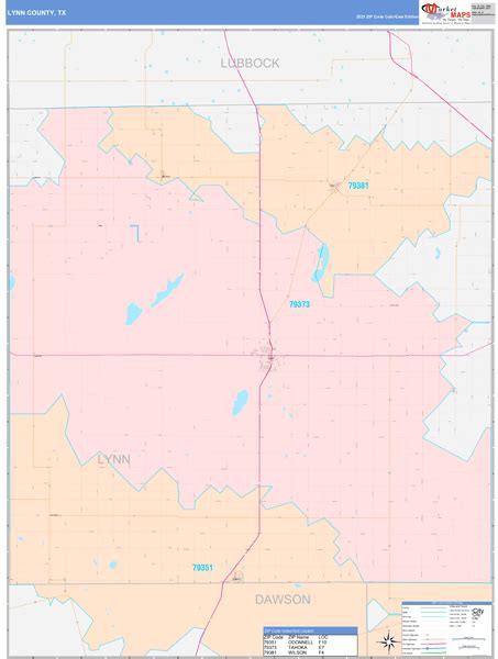 Lynn County Tx Zip Code Maps Color Cast