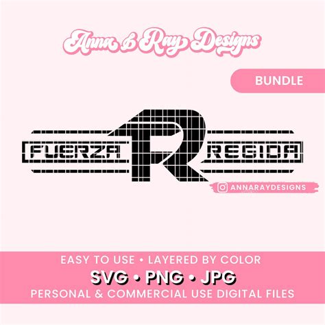 Fuerza Regida Logo Bundle Svg Png  Digital Download Fuerza Regida