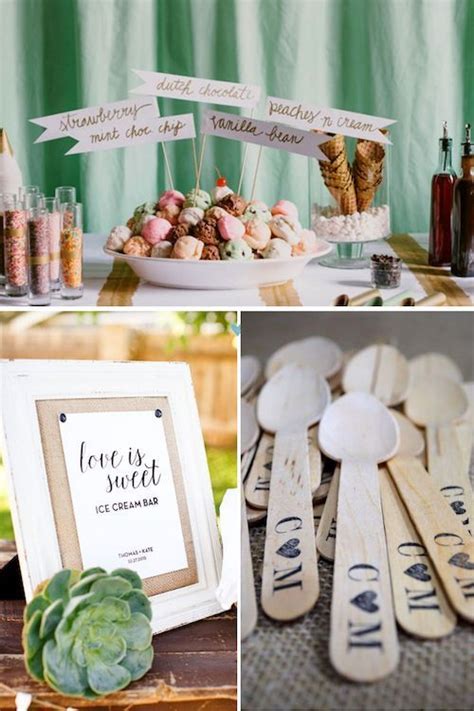 Tempting And Original Ice Cream Bar Ideas For A Wedding Reception