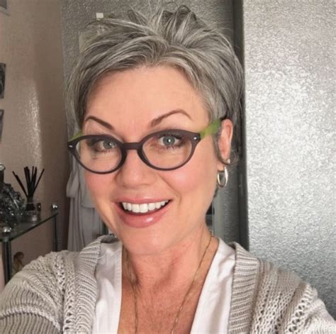 Grey hairstyles for over 60 with glasses. 55 Latest Hairstyles For 50 & 60 Year Old Woman With ...