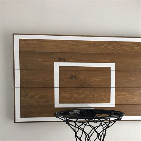 Traditional Basketball Hoop Wood Basketball Hoop With Painted Etsy