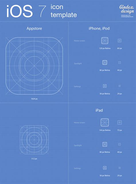 This is an ios app icon template that automates the process of rendering all the sizes that need to be bundled with ios 14 apps. iOS 7 app icons template - Free Vector Site | Download ...