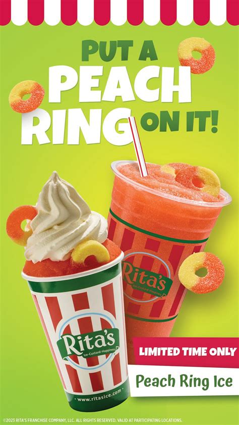 Ritas Italian Ice New Limited Edition Summer Flavor Is Just Peachy