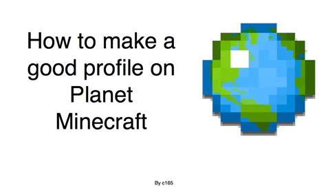 How To Make A Good Profile Minecraft Blog