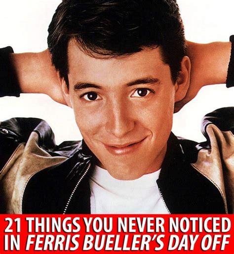 21 Things You Never Noticed In Ferris Buellers Day Off Ferris