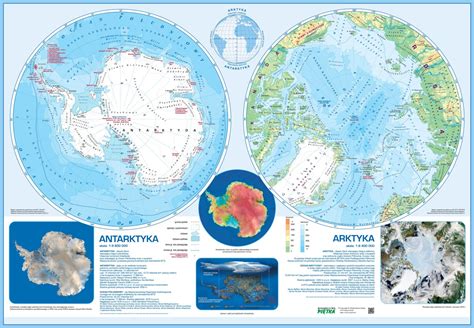 Mapa Cienna Arktyki Oraz Antarktyki Z Antarktyd