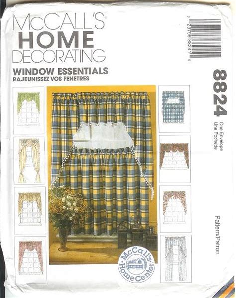 Oop Mccalls Sewing Pattern Window Treatment Curtains Toppers Drapery
