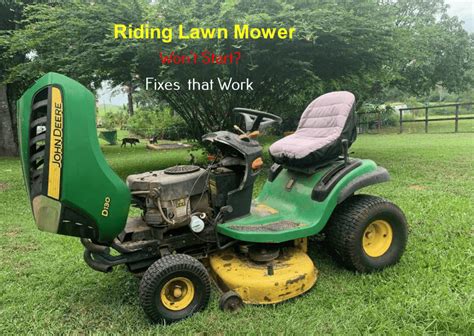 Riding Lawn Mower Wont Turn Over No Clicking How To Fix Lawnsbesty