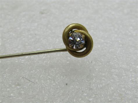 Antique Victorian 10kt Gf Love Knot Stick Pin 275 Victorian To Edwardian Unisex Jewelry