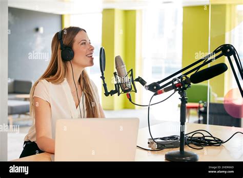 Radio Radio Presenter Radios Stock Photo Alamy