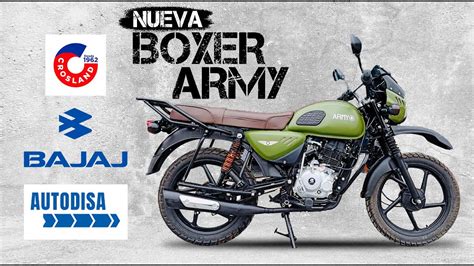 Nueva BOXER ARMY CUSTOM De BAJAJ AUTODISA YouTube