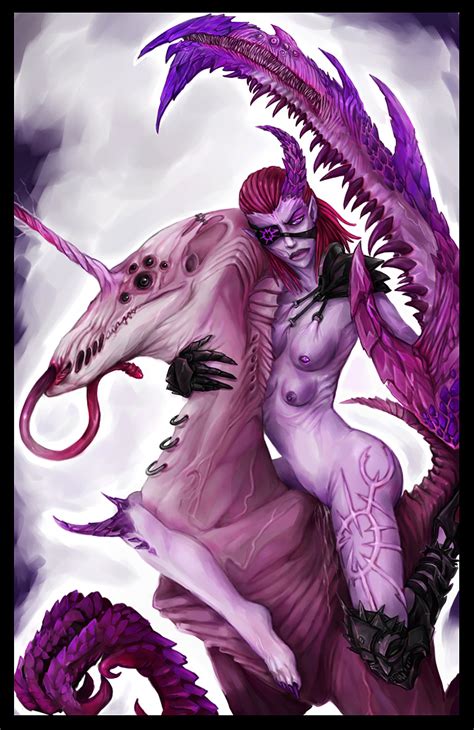 Rule 34 4 Breasts Breasts Chaos Warhammer Daemonette Female Horns