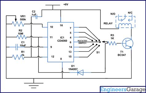 Timer Circuit Using Ic Cd 4060