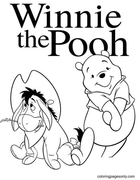 Winnie The Pooh And Eeyore Coloring Pages
