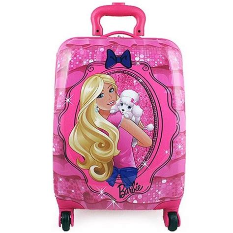 Barbie Hardshell Rolling Luggage Case Puppy Luggage