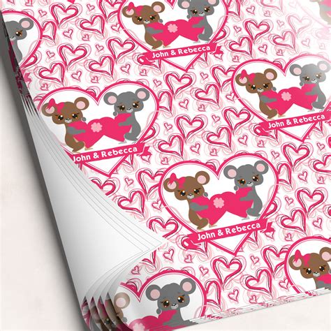 Valentines Day Wrapping Paper Personalized Youcustomizeit