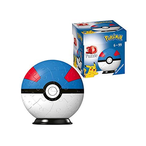 Ravensburger Puzzles 3d 54 Pièces Super Ballpokémon Enfant 4005556112654