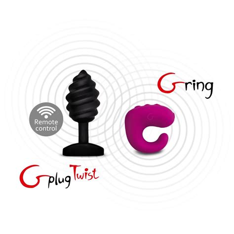 Gplug Twist Twisted Vibrating Anal Plug Black For Women And Men