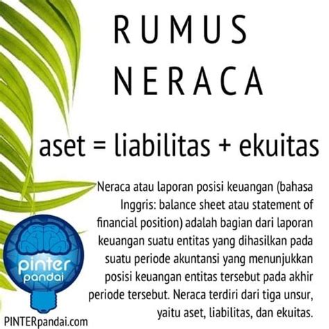Rumus Neraca Akuntansi Balance Sheet Contoh Soal Jawaban