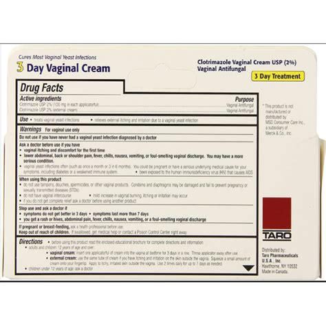 Clotrimazole 3 Day Treatment Vaginal Antifungal Cream 074 Oz 2 Pack