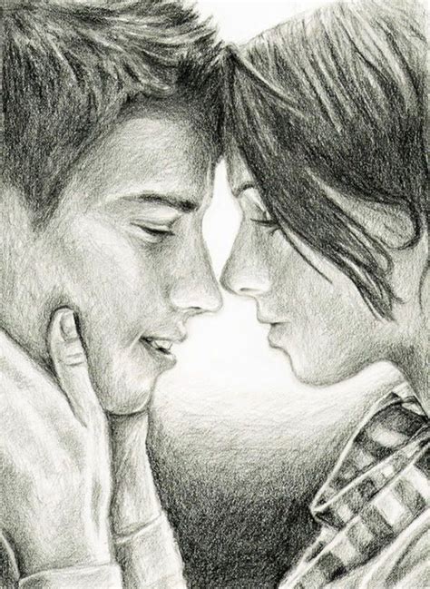 Pin By Moonbaby On Sketches Love Drawings Couple Sketches Of Love