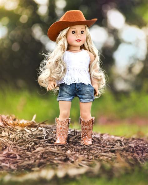 tenney💫 i really love dressing tenney in western wear she always looks so… american girl doll