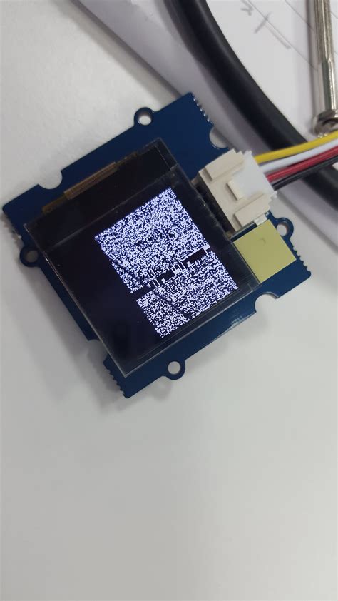 Grove 112 Oled 96x96 Showing Scrambled Display Grovepi Dexter
