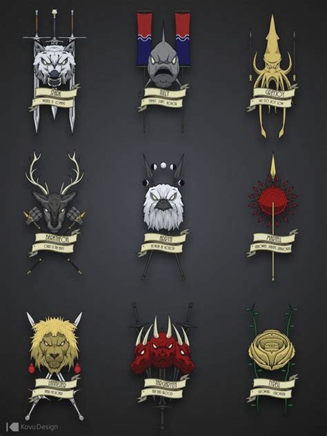 9 Custom House Sigils For A Game Of Thrones