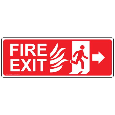 Fire Exit Right Arrow Wheelchair Access Emergency Esc