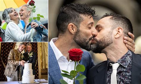 Gay And Lesbian Couples Tie The Knot In Switzerland As Country Makes Same Sex Marriage Legal