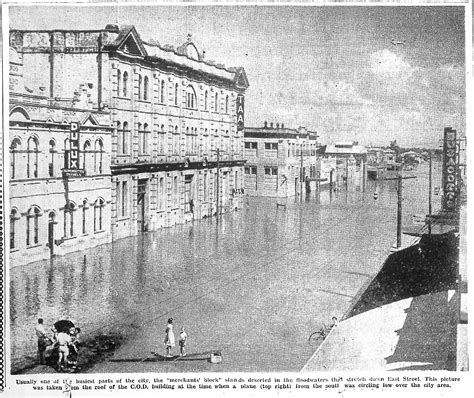 1954 February 19 East Street Rockhampton In Flood Cutt Flickr