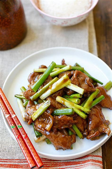 Simple but very tasty… source of the picture and recipe: Mongolian Beef | Easy Delicious Recipes