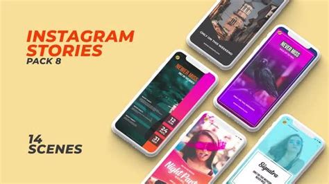Instagram Stories Pack 8 Motion Graphics Templates Motion Array
