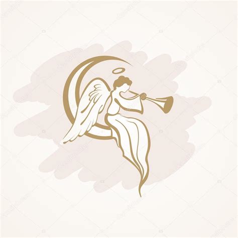 Angel With A Trumpet Stock Vector Image By ©nnfotograf 23867079