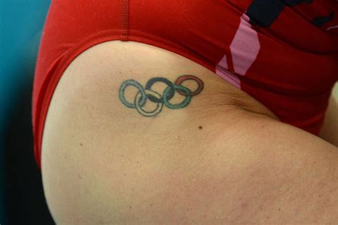 Olympic rings tattoos was upload by ts on wednesday, september 17, 2014, into a category olympic. Top 18 Creative Swimming Tattoos Ideas - SheIdeas