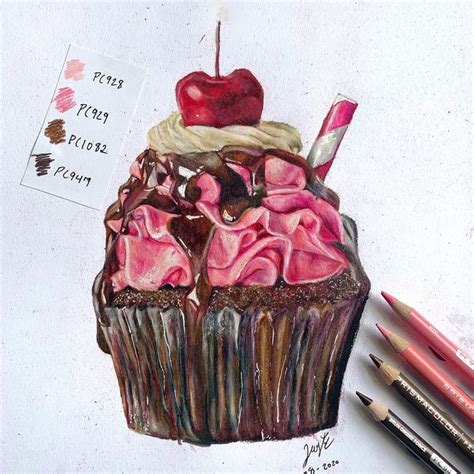 Cupcake Drawing I Did Check Out My Instagram Arttbyjoy Cupcake