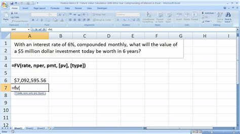 Finance Basics 9 Future Value Calculation With Intra Year Compounding