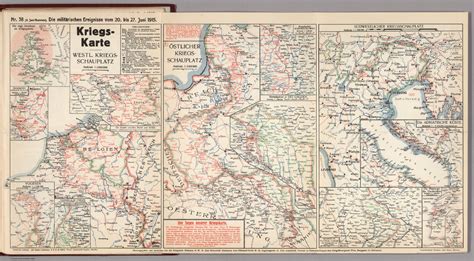 World War I Map German Nr 38 Military Events To June 27 1915