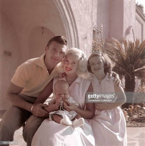 actress jayne mansfield poses for a photo with husband mickey hargitay daughter jayne marie