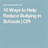 Ways To Stop Bullying In Schools Photos