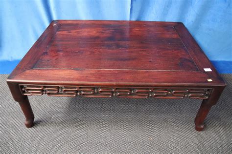 Lot 19th Century Chinese Kang Table Rosewood 111 Cm W X 38cm H X 83cm D