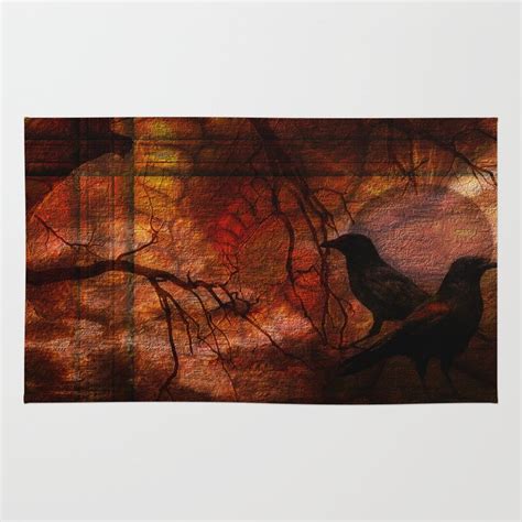Ravens World Edited Rug By Mimulux Society6