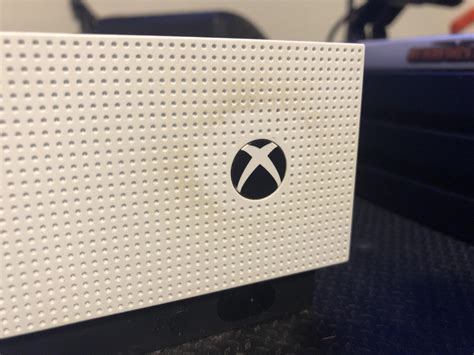 A Fairly Light Circle Around The Power Button Of My Xbox One S Wellworn