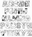 20+ Free Printable Alphabet Coloring Pages - EverFreeColoring.com