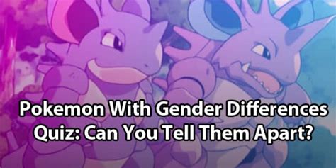 Pokemon With Gender Differences Quiz Test Your Knowledge 2024