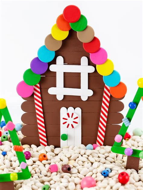 Popsicle Stick Gingerbread House Fireflies And Mud Pies