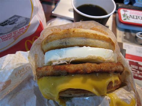 The humble fast food breakfast sandwich is among the most convenient ways to get your hands on greasy proteins, fluffy eggs, and gooey cheese in a portable package designed for munching on your. The 7 Worst Fast Food Breakfast Options - Organic Authority